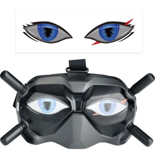 A Set Of 4 Patterns Eye Sticker Easy Paste Facial Expression Personalized For DJI FPV Flying Glasses/ VR Glasses Accessories