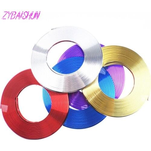 8 m car tire rim tire edge shield shiny cool DIY sticker for Infiniti FX-series Q-series QX-series Coupe EX37 EX25 JX35 EX35