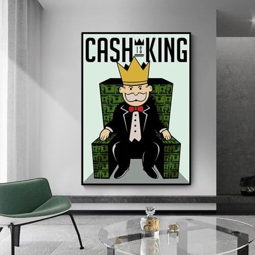 Wall Art "Cash is King" HD Print Canvas Painting Poster And Print Pictures For Living Room Home Decoration Cuadro