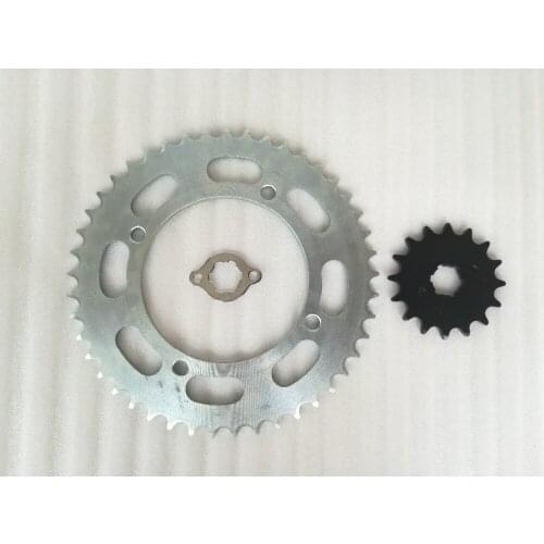 OEM Quality Motorcycle 16T Front& 45T Rear Sprocket&Retaining plate For Yamaha 250 XV250 1Set