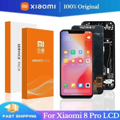6.21'' Original For xiaomi Mi 8 pro LCD Touch Screen Digitizer with frame Replace for Mi8 Explorer m1807e8a lcd Screen