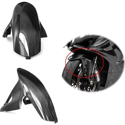 For Ducati Panigale V4 V4S 3K Carbon Fiber Motorcycle Front Fender Splash Mud Dust Guard Mudguard 2018-2020