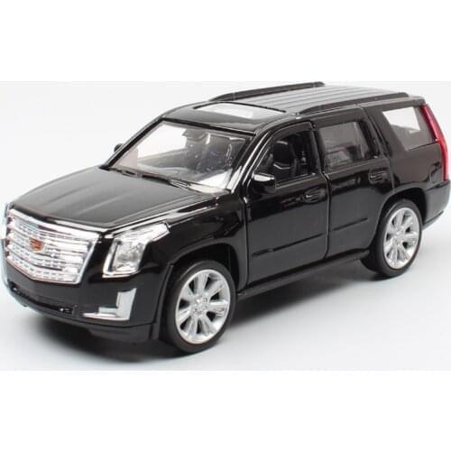 1:36 Scale mini Cadillac Escalade GMT820 ESV 2017 luxury SUV metal welly cars vehicles diecast pull back model toy for kids gift