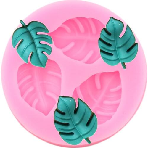 DIY Turtle Leaf Silicone Mold Baby Birthday Cupcake Topper Fondant Cake Decorating Tools Chocolate Candy Polymer Clay Moulds