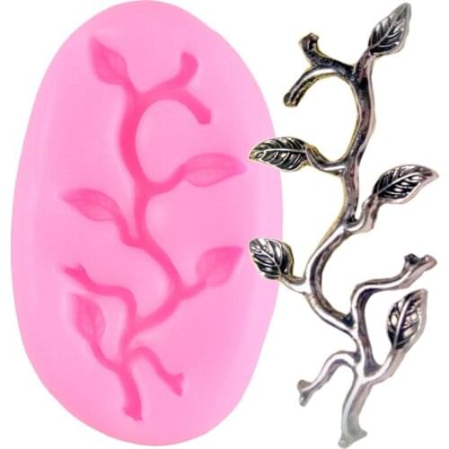 Branch Silicone Fondant Mould DIY Kitchen Baking Cupcake Topper Cake Decorating Tools Candy Resin Clay Chocolate Making Molds