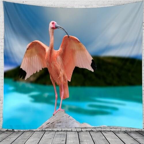 Pretty Cute Animal Wall Tapestry Hanging Flower Psychedelic Tapestry Wall Hanging Decor Halloween Deco