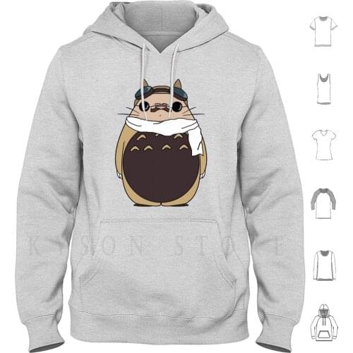 Totorosso Hoodie Long Sleeve Porco Rosso Totoro Ghibli Studio Italian Film Movie Anime Manga Red Baron Comunis Fly