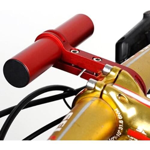 Aluminum Alloy Bike Handlebar Extender Cycling Elements Bracket Portable Waterproof for Bicycle Light Holder