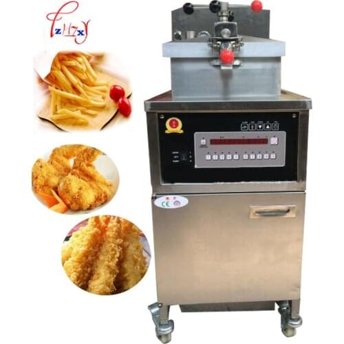 Vertical single cylinder Commercial gas type Fryer Electric French Fries Frying Machine Chicken Pressure Fryer PFE-800 1pc