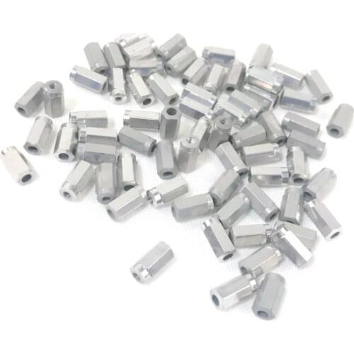 Internal hidden nipples Pillar HEX 10 super light 0.4g Gauge 14 spoke road MTB Cyclocross bike aluminium 10mm silver