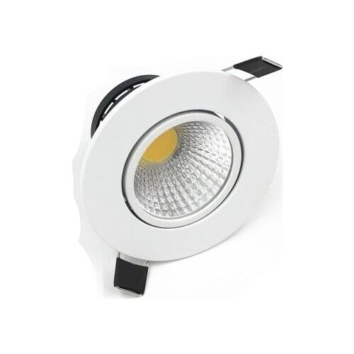 1PCS 3W 5W 7W LED COB chip downlight Recessed LED Ceiling light Spot Light Lamp White 6000K Natural White 4000K warm white 3000K