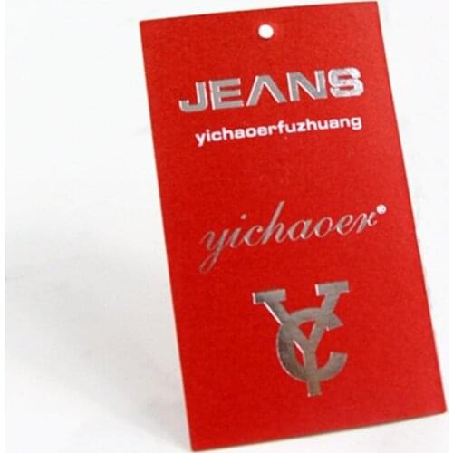 High quality paper kraft hang tags for clothing with cotton string