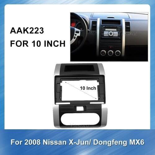 10 Inch 2 DIN Car Audio Fascia Frame Dash Panel For Nissan Old Qijun 2008 compatible with Dongfeng MX6 Car Radio fitting adaptor