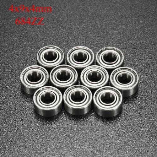 10PCS/Set 684ZZ Bearing 4x9x4 mm ABEC-5 Miniature 684Z Ball Bearings 684 ZZ Hobby Emax Motor Quadcopter L-940ZZ Bearing