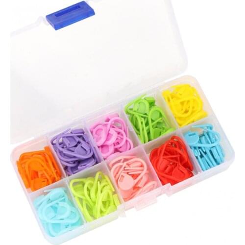 120PCS Durable Plastic Safety Brooch Pin DIY Stitch Marker Needle Clip Knitting Stitch Counter Kitting Needles Sewing Tools