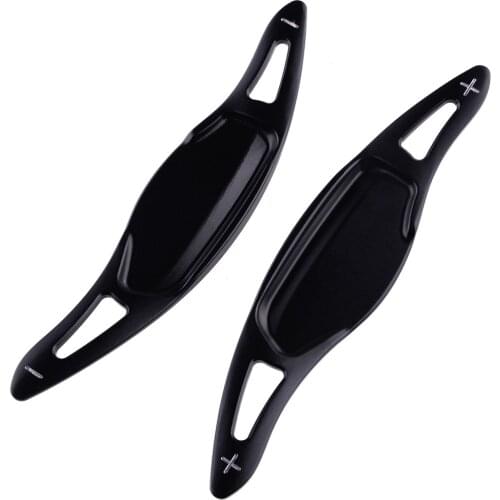 2pcs Car Black Steering Wheel Shift Paddle Shifter Extension Fit For Kia Stinger CK K8 2018 2019 2020