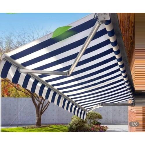 4*4m Electric retractable canopy Wall-mounted awning Waterproof Rain tentage Sunahade doors canopy