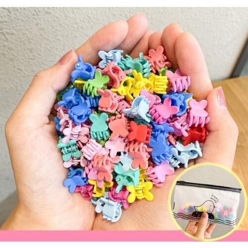 50 Pcs Girl Headwear Candy Color Hair Clip Small Clip Hair Accessories 111