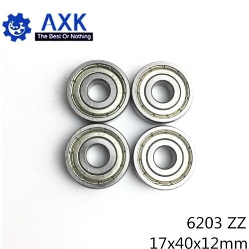 6203ZZ Bearing 17*40*12 mm ABEC-3 ( 4 PCS ) For Machinery Saws Deep Groove 6203 Z ZZ Ball Bearings 6203Z