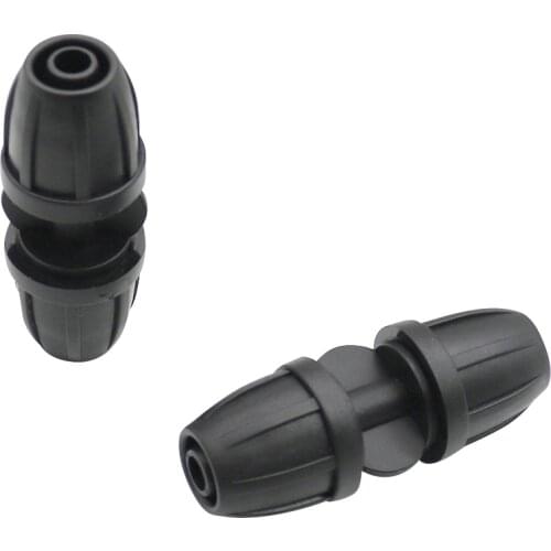 8/11mm hose interface 2-way direct head with lock nut connector drip irrigation hose distributor watering pipe fittings 10pcs