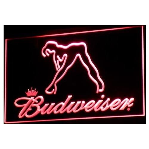 A133 Budweiser Exotic Dancer Stripper Bar LED Neon Light Signs with On/Off Switch 20+ Colors 5 Sizes to choose sent in 24 hrs