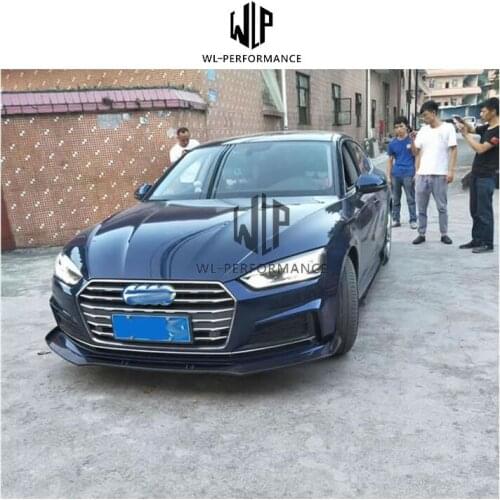 A5 RS style Carbon Fiber Front Bumper Lip Rear Diffuser Side Skirts Rear Spoiler For Audi A5 Sedan Standard 2016