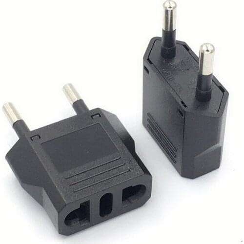 EU KR Plug Adapter American US To EU KR Euro European Travel Power Adapter Electrical Plug Sockets AC Power Cable Outlet