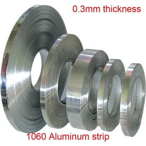 0.3mm thickness 10mm 15mm 20mm 30mm width 1060 aluminium strip aluminum tape al roll aluminum foil sheet