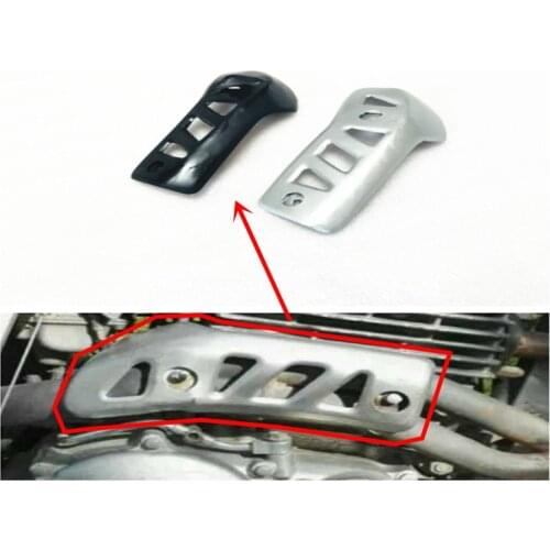 Thermal exhaust pipe head packaging aluminum shield protecting cover for Honda motorcycle XR250