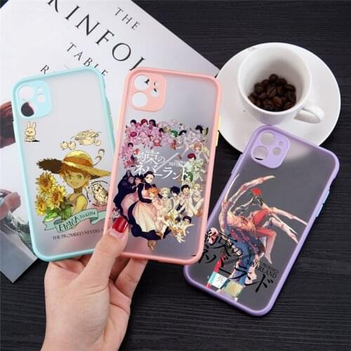 Anime Animation Promised Neverland Phone Case for iPhone 11 12 Mini Pro X XS XR Max 6 6S 7 8 Plus SE 2020 Hard Shell Back Cover