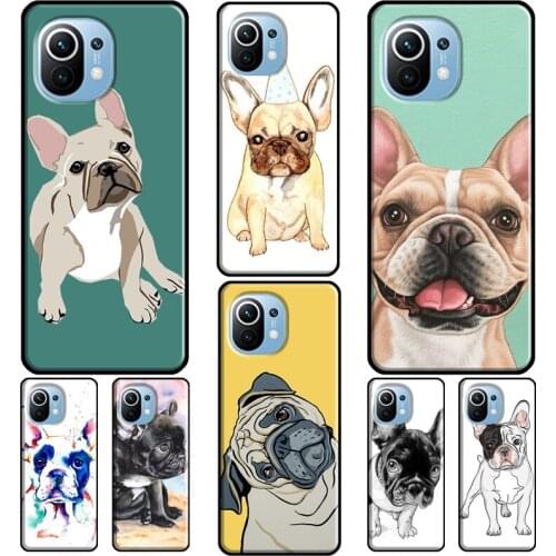French Bulldog Dog Case For POCO X3 Pro M3 F2 F3 Pro Cover For Xiaomi Mi 11 Ultra 9T 10T Pro Mi Note 10 Lite