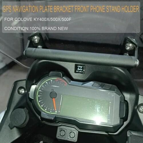 For Colove KY400X KY 400X KY400 X 500F Motorcycle GPS/SMART PHONE Navigation GPS Plate Bracket Adapt Holder