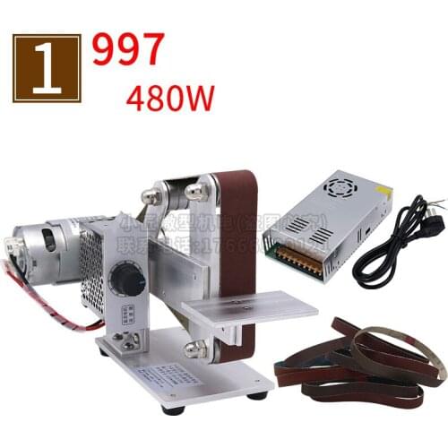 DIY mini abrasive belt machine small sharpening blade type 895 mini polishing and grinding household desktop electric sandpaper