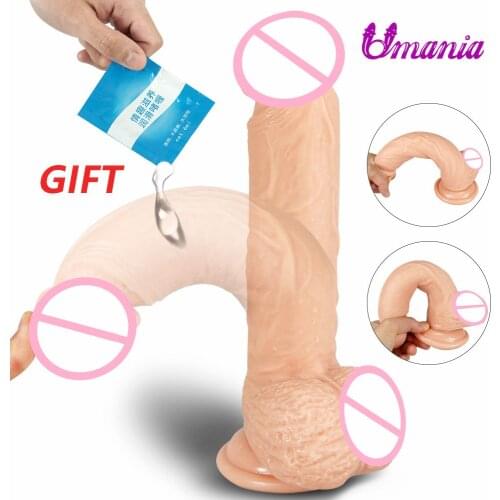 Dildo Realistic Female Toys Soft Penis Suction Cup Male Dick Erotic Toys for Adult Female Masturbation Sex Toys for Woman
