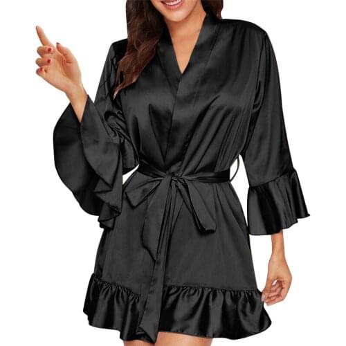 Женские шелковые халаты ISHOWTIENDA China At AliExpress