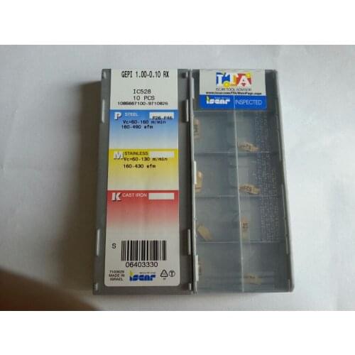 10PCS CARBIDE INSERT GEPI 1.00-0.10 RX IC528