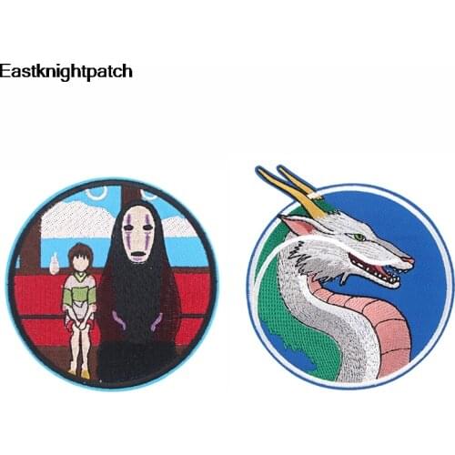 Movie Cartoon Round patch Iron on Clothing para diy Embroidered badges Sewing Applique Patchworks kids stickers E1108