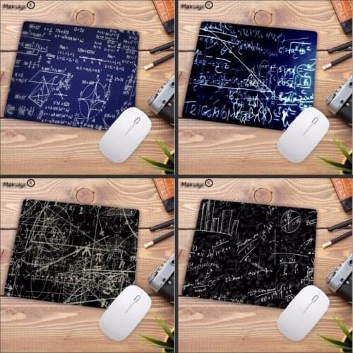 Mairuige Simple Design Digital Blackboard Math Durable Rubber Mouse Mat Pad Size for 180*220*2mm and 250*290*2mm Mousepad