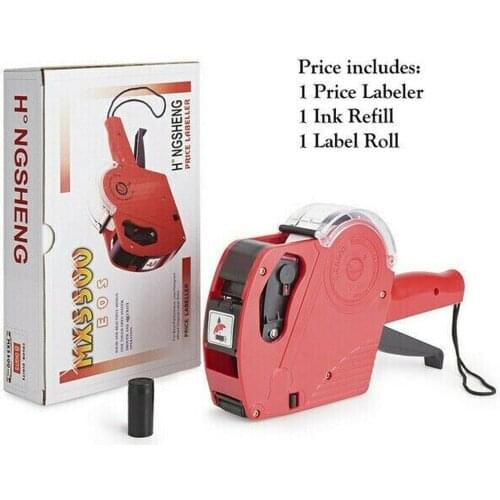 MX5500 EOS 8 Digits Price Tag Gun Labeler Labeller (Includes Labels/Ink Refills)