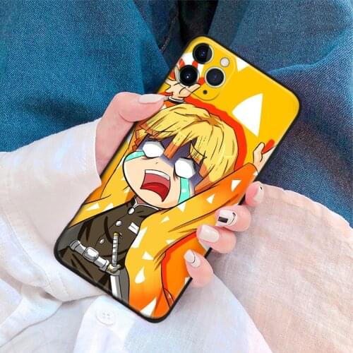 Zenitsu Agatsuma Kimetsu no Yaiba anime Soft Silicone Phone case cover for iPhone SE 6s 7 8 Plus X XR XS 11 12 mini Pro max