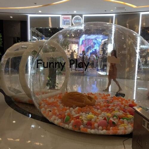 Clear Bubble Camping Tent inflatable transparent bubble snow globe tent for sale inflatable Homestays hotel retal tent