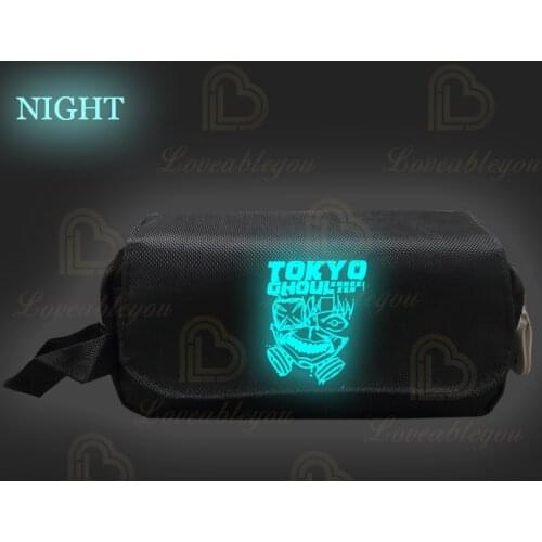 Anime Tokyo Ghoul Pencil Box Cosmetic Cases Teenage Girls Boys Pen Bag Woman Makeup Bags Student School Supplies
