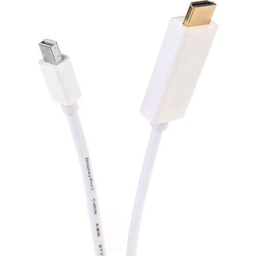 Display Port To HDMI Cable 4K 1080P Mini DP To HDMI Cables Adapter Thunderbolt HDMI Converter For MacBook Pro