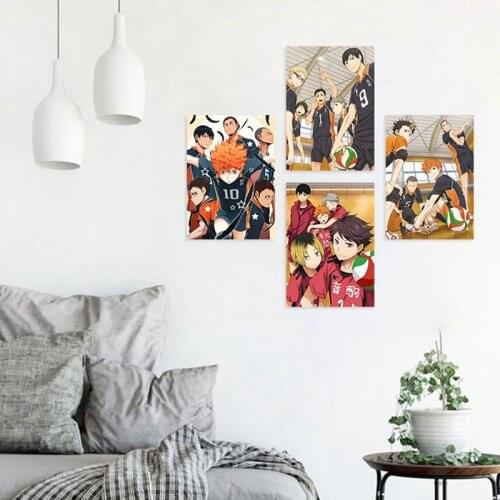Volleyball boy japanese style cartoon anime haikyu poster modular painting anime canvas poster
