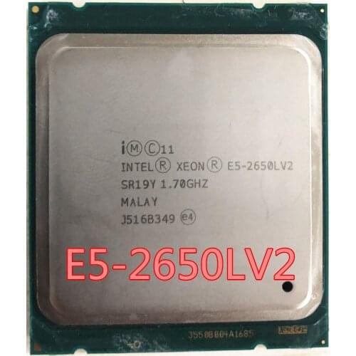 Intel Xeon E5-2650LV2 CPU SR19Y 1.70GHz 10-Core 25M LGA2011 E5 2650LV2 E5 2650L V2 processor free shipping E5-2650L V2