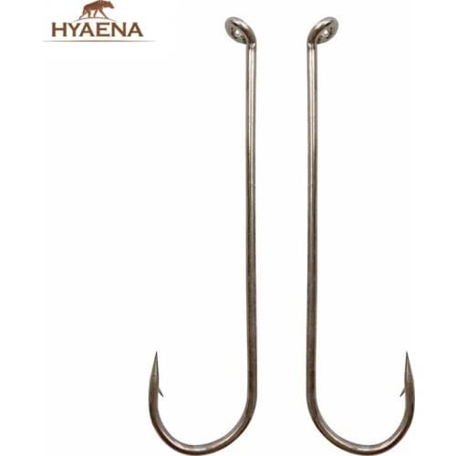 Hyaena 150pcs 79580 Silver Carp Fishing Hooks Sharp High Carbon Steel Jig Big Fishhooks Fishing Tackle