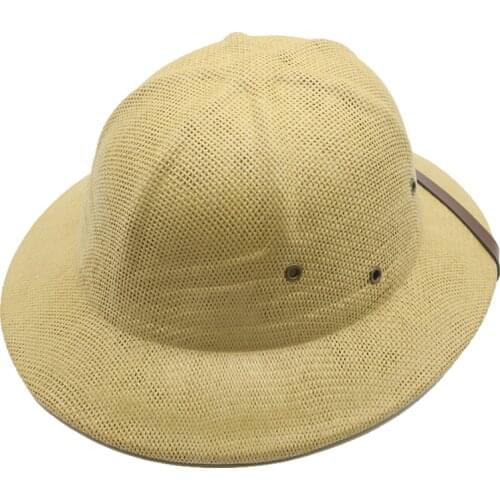 Summer hats men women solid army green khaki white Vietnamese hat belt band dome hard wide brim outdoor sun protecttion men hats