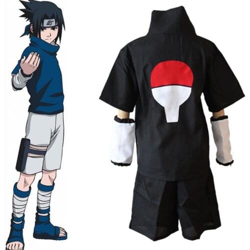 Special offer Anime Narutos Ninja Uchiha Sasuke Cosplay Costume Uchiha Sasuke Shoes Halloween Cospaly Costume Prop