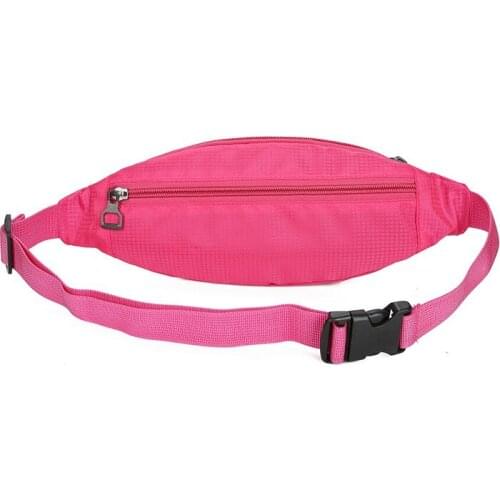 Outdoor Sports Portable Waist Multicolor Small Bag Waterproof Nylon Running Unisex Pack With Headphone Hole Design