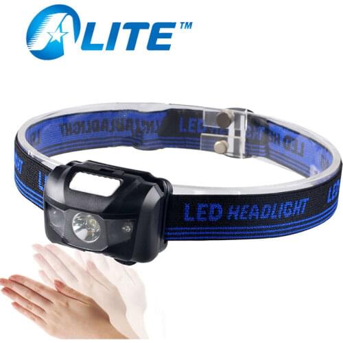 TMWT Super Bright AAA Battery Powered Mini Headlight Waterproof Camping Fishing Running 3W LED Motion Sensor Headlamp